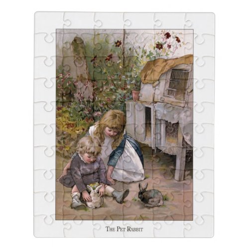 Christmas Roses The Pet Rabbit Jigsaw Puzzle