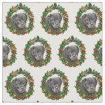 Christmas Rottweiler Dog Custom Crafting Fabric