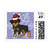Christmas Rottweiler Postage