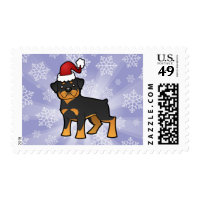 Christmas Rottweiler Postage