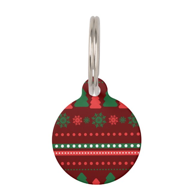 Christmas Round Pet Tag (Front)