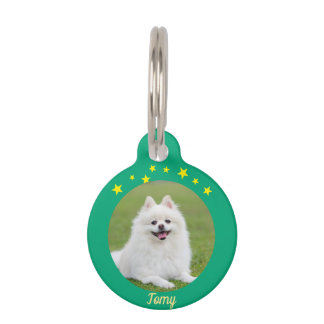 Christmas Round Pet Tag – Festive Holiday ID Tag