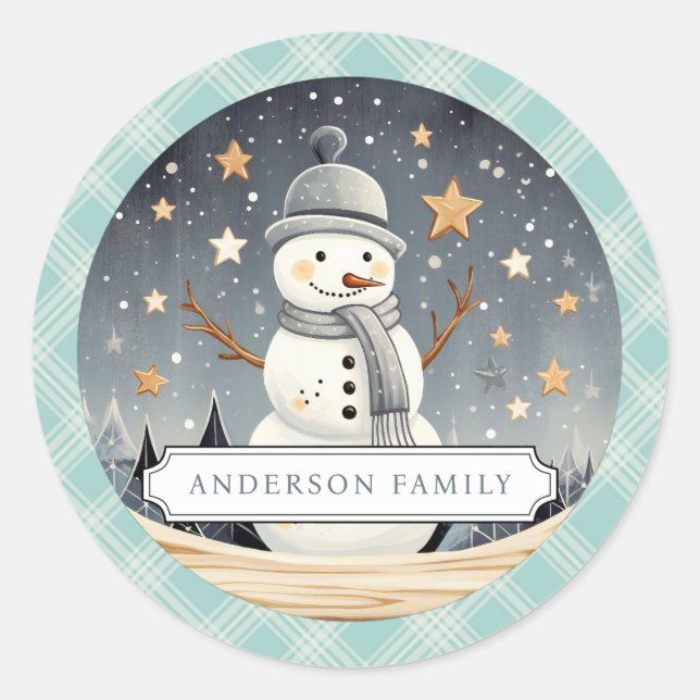 Christmas Round Stickers (Front)