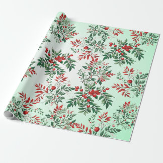 Christmas rowan wrapping paper