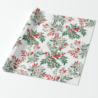 Christmas rowan wrapping paper