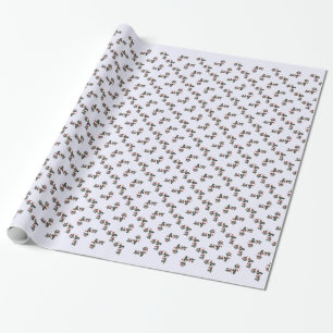 Christmas Ruby-throated Hummingbird Wrapping Paper