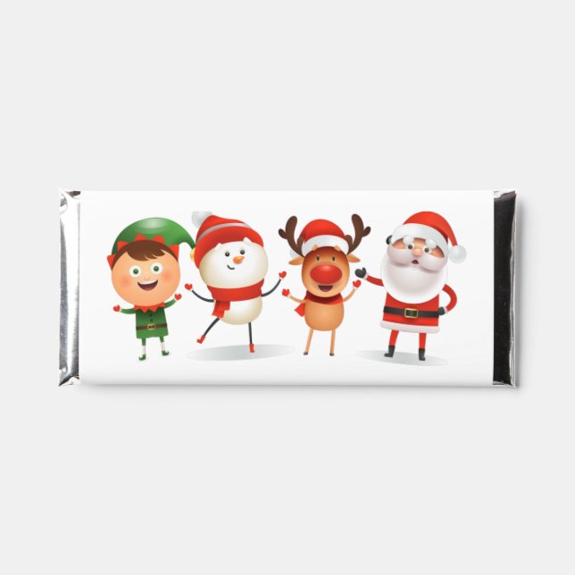 Christmas Rudolf The Reindeer and Friends     Hershey Bar Favors (Front)