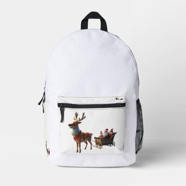 Christmas Rudolph Backpack (Front)