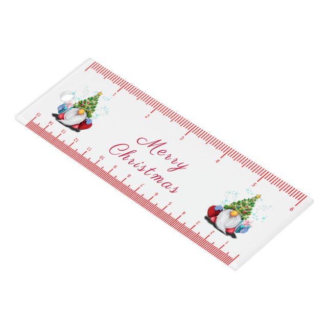 Christmas Ruler Gnomes with Gifts (Angled)