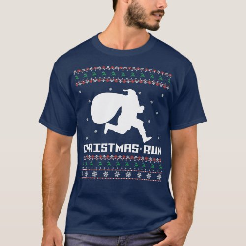 Christmas Run Oh What Fun It Is To Run  T_Shirt