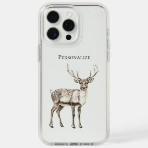 Christmas Rustic Deer Personalized iPhone 15 Pro Max Case