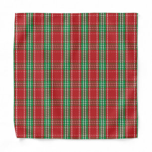 Christmas Rustic Red Farmhouse Country Plaid Bandana