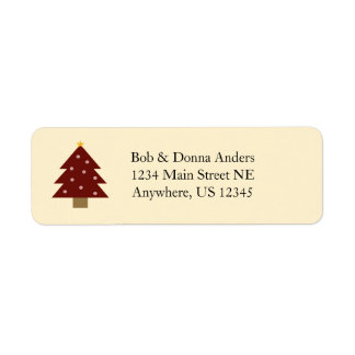 Christmas Rustic Tree Label