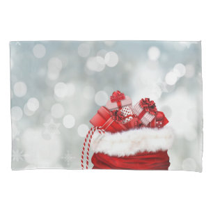Christmas Sack of Gifts Pillow Case