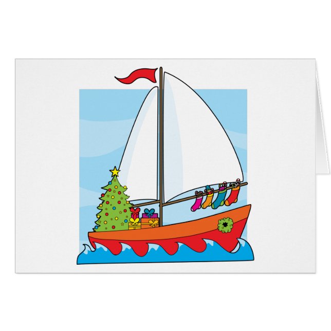 Christmas Sailing Cards (Front Horizontal)