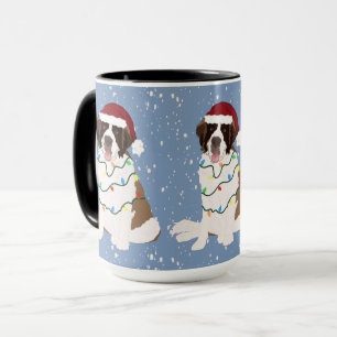 Christmas Saint Bernard Mug