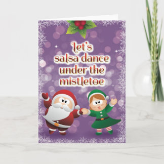 Christmas Salsa Mistletoe Card