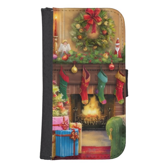 Christmas Samsung Galaxy Wallet Case (Front)