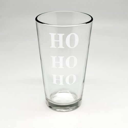 Christmas Sand Etched Pint Glass