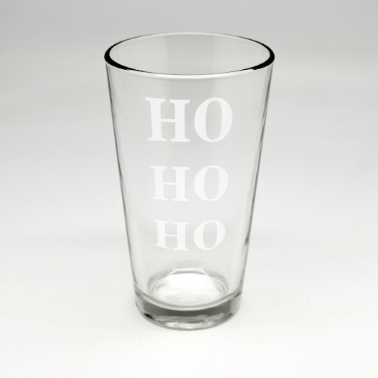 Christmas Sand Etched Pint Glass (Front)