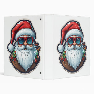 Christmas Santa 3 Ring Binder