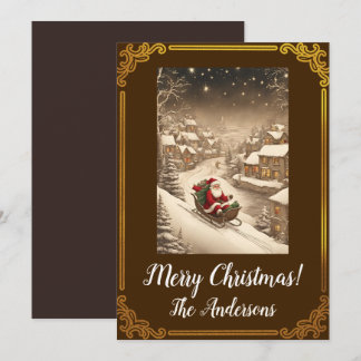 Christmas Santa 4 Merry Christmas! Christmas card