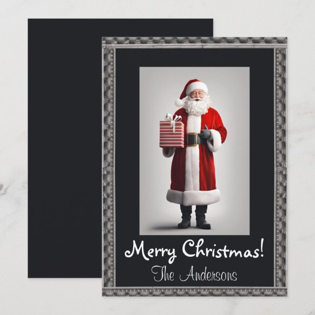 Christmas Santa 8 Merry Christmas! Christmas card (Front/Back)