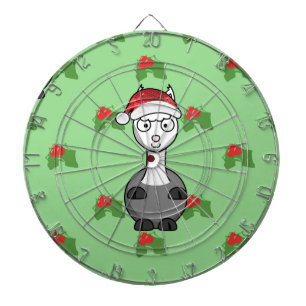 christmas santa Alpaca Dartboard With Darts