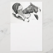 Christmas Santa and Paint Horse (Front)