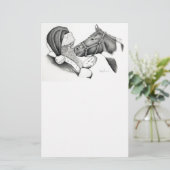 Christmas Santa and Paint Horse (Standing Front)