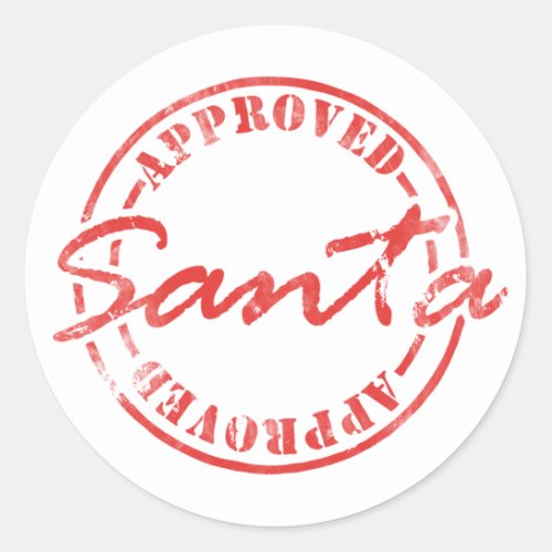 Christmas Santa Approved Small Business Craft Classic Round Sticker