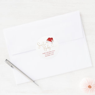 Christmas Santa Baby Envelope Seals