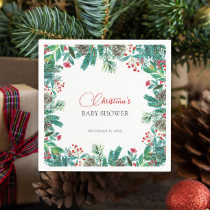 Christmas Santa Baby Gender-Neutral Personalized Napkins