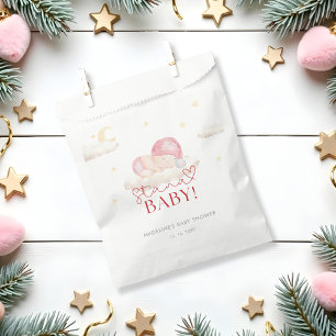 Christmas Santa Baby Girl Shower  Favor Bag