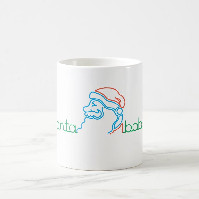 Christmas Santa Baby Heartbeat 11 oz Coffee Mug (Center)