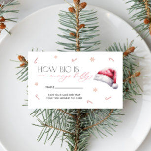 Christmas Santa Baby How Big is Mommy's Belly Enclosure Card