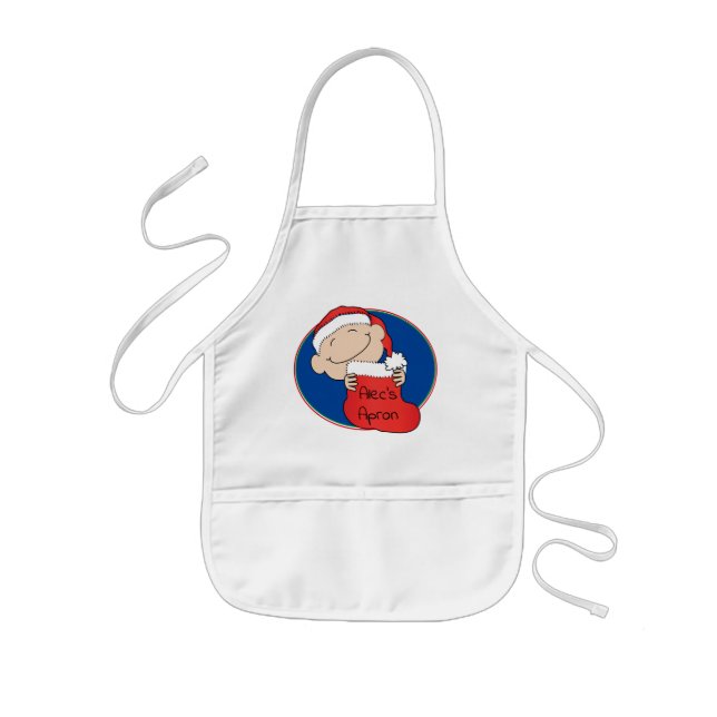 Christmas Santa Baby Kids' Apron (Front)