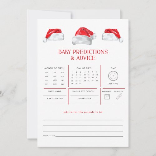 Christmas Santa Baby Predictions Advice Game