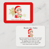 Christmas Santa Baby Shower Book Request Enclosure