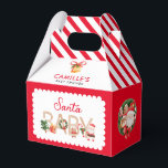 Christmas Santa Baby Shower Favor Box<br><div class="desc">Add a little sprinkle of Christmas fun to your baby shower party with our enchanting Christmas Santa Favor Boxes! Matching items in our store Cava Party Design.</div>
