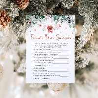Christmas Santa Baby Shower Find the Guest Game
