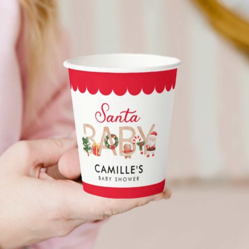 Christmas Santa Baby Shower Paper Cups