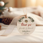 Christmas Santa Baby Winter Red Green Baby Shower Favor Tags<br><div class="desc">Christmas Santa Baby Winter Red Green Baby Shower Favor Tags</div>