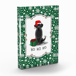 Christmas Santa Black Labrador Retriever Cute Acrylic Award