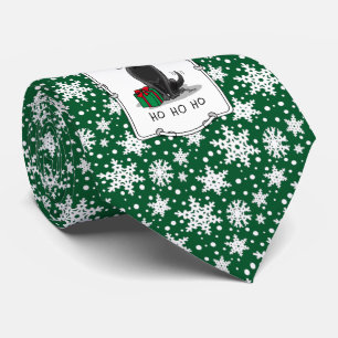 Christmas Santa Black Labrador Retriever Cute Neck Tie