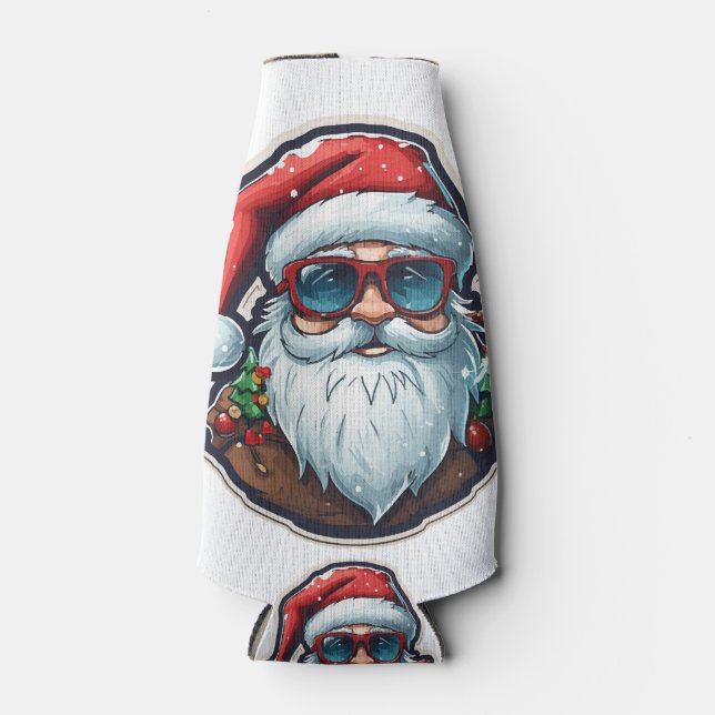 Christmas Santa Bottle Cooler (Front)