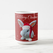 Christmas Santa Bunny Mug
