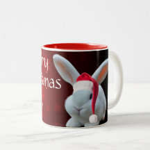 Christmas Santa Bunny Mug