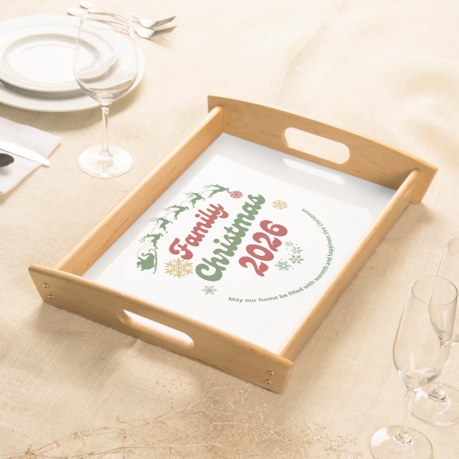 Christmas Santa Cake Tray – Festive Holiday Decor (Front)