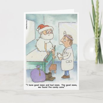 Christmas:  Santa Check Up Card by HappyDapper at Zazzle